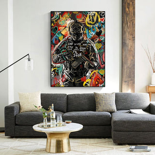 Love Is Like War Sniper Abstract Pop Art-GraffitiWallArt