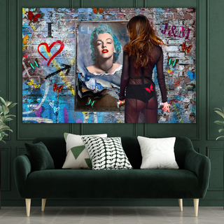 Love Marilyn Monroe Street Art: Depot for Art Lovers-GraffitiWallArt