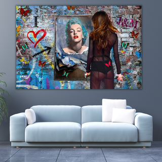 Love Marilyn Monroe Street Art: Depot for Art Lovers-GraffitiWallArt