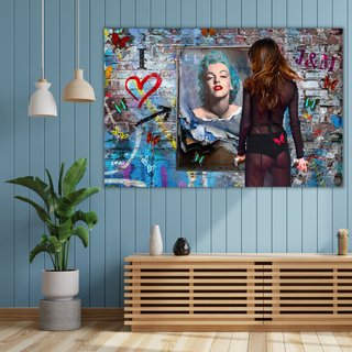 Love Marilyn Monroe Street Art: Depot for Art Lovers-GraffitiWallArt