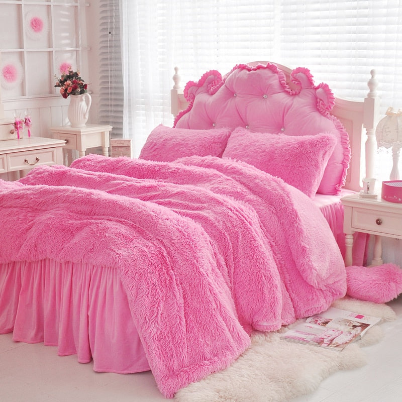 Luxury Plush Bedding Set-GraffitiWallArt