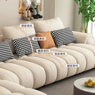 Luxury Sectional Calf Leather Sofa Cama Chaise Sofa Set-GraffitiWallArt