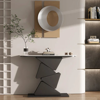 Italian Geometric Slate Console Table