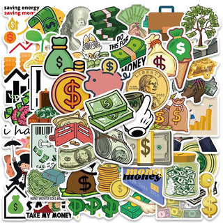 Stickers de Sr. Monopoly Millonario - Paquete Famoso Impermeable