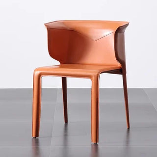 Chaise de salle à manger de luxe en cuir italien