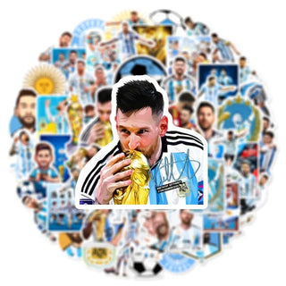 Football Star Lionel Messi Series Stickers - Famous Bundle