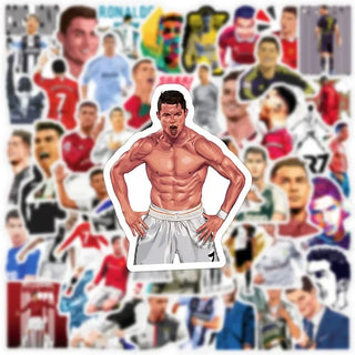 Football Star Ronaldo Stickers - Famous Bundle Waterproof