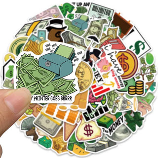 Stickers de Sr. Monopoly Millonario - Paquete Famoso Impermeable