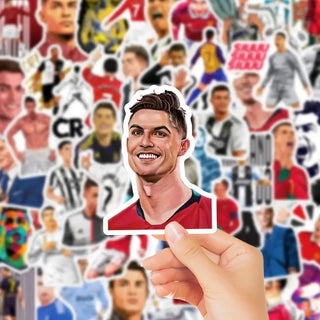 Stickers de la estrella del fútbol Ronaldo - Paquete famoso a prueba de agua