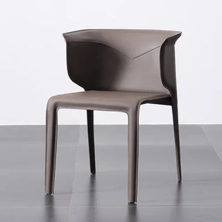 Chaise de salle à manger de luxe en cuir italien