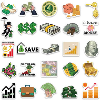 Stickers de Sr. Monopoly Millonario - Paquete Famoso Impermeable