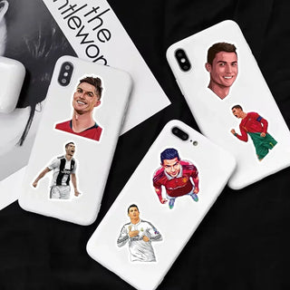 Stickers de la estrella del fútbol Ronaldo - Paquete famoso a prueba de agua