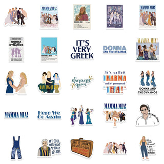 Mamma Mia Movie Stickers Pack-GraffitiWallArt