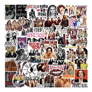 Maneskin Rock Band Stickers - Famous Bundle Waterproof-GraffitiWallArt