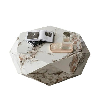 Marble Diamond Designer Coffee Table-GraffitiWallArt