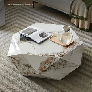 Marble Diamond Designer Coffee Table-GraffitiWallArt