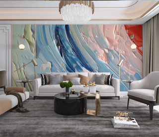 Marble Wallpaper Murals - Colourful Splash Design-GraffitiWallArt