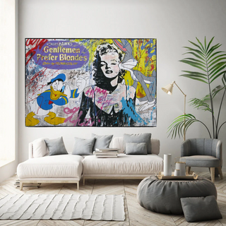 Marilyn Canvas Wall Art: Gentleman Prefer Blondes-GraffitiWallArt