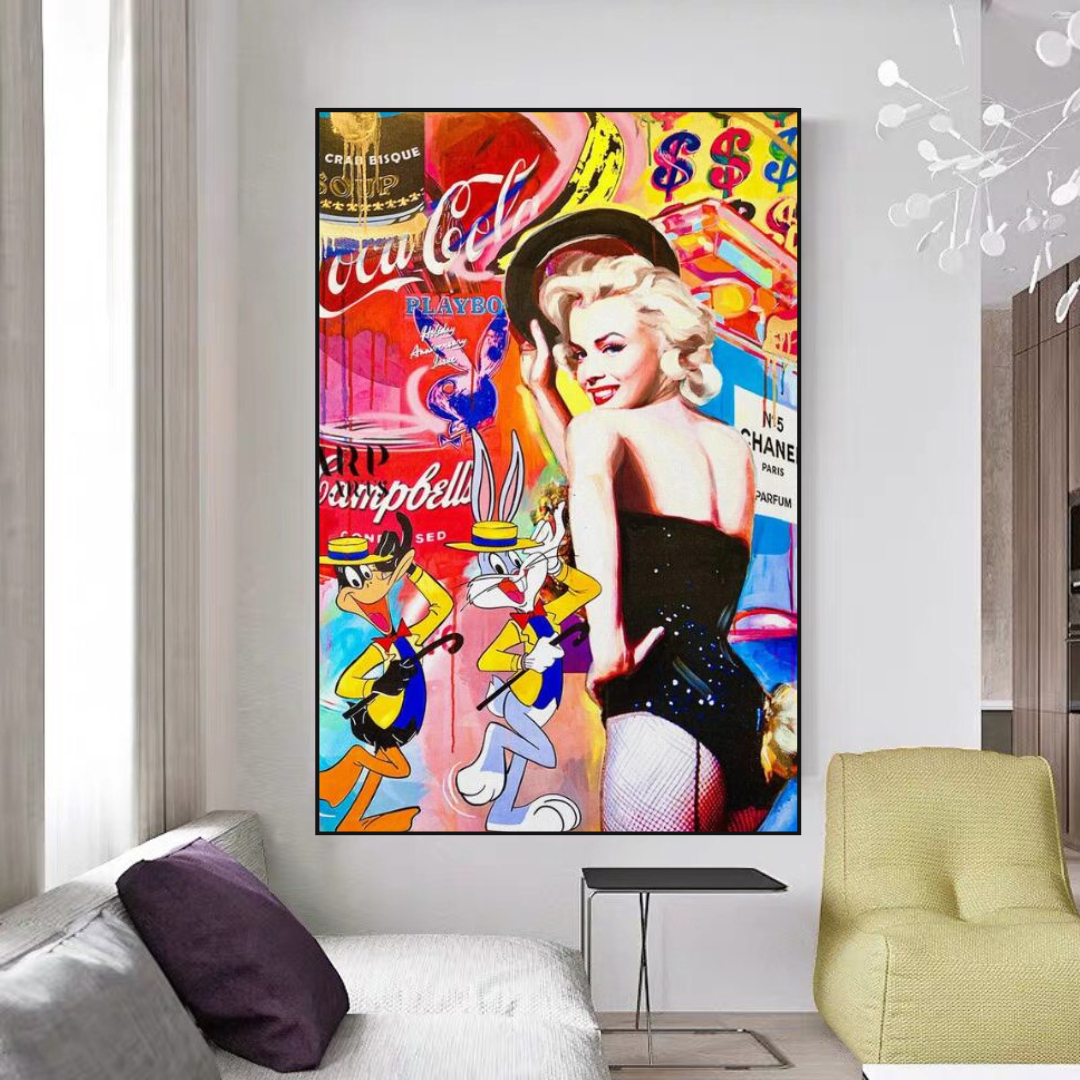 Marilyn Dancer Wall Art: Bugs Bunny – Discover Memorable Art-GraffitiWallArt