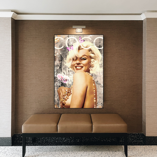 Marilyn Monroe Canvas Wall Art: COCO Milano Masterpiece-GraffitiWallArt