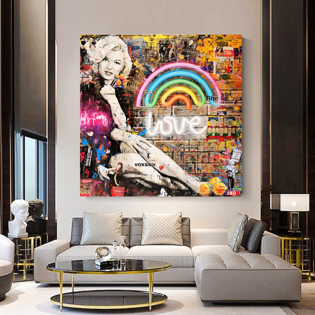 Marilyn Monroe Canvas Wall Art - Exquisite Decor Solution-GraffitiWallArt