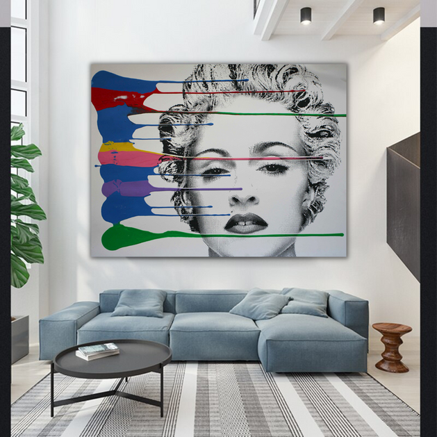 Marilyn Monroe Canvas Wall Art – Pastel and Stunning-GraffitiWallArt