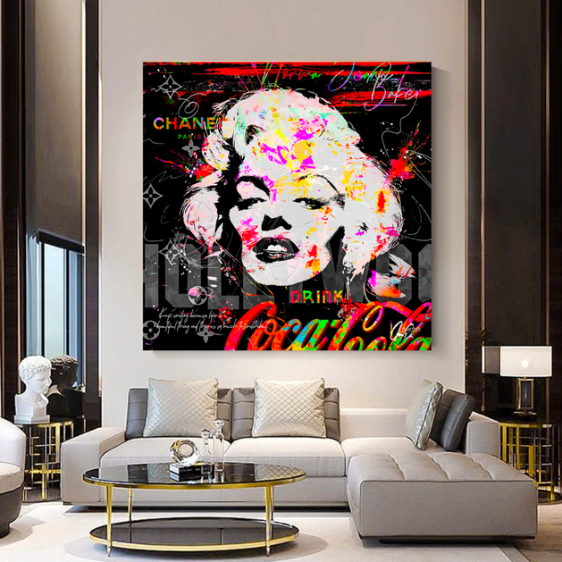 Marilyn Monroe CocaCola Canvas Wall Art - Stunning