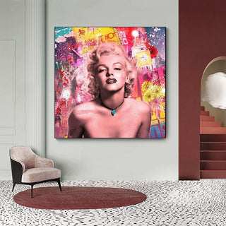 Marilyn Monroe Pop Icon Wall Art: Celebrate the Legend-GraffitiWallArt