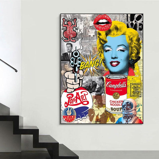Marilyn Monroe Pop Wall Art: Discover 'Bang'-GraffitiWallArt