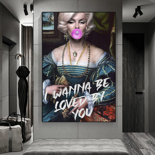 Marilyn Monroe Street Pop Wall Art – Unique Décor-GraffitiWallArt