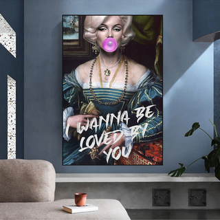 Marilyn Monroe Street Pop Wall Art – Unique Décor-GraffitiWallArt