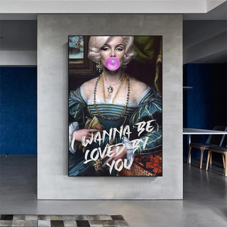 Marilyn Monroe Street Pop Wall Art – Unique Décor-GraffitiWallArt