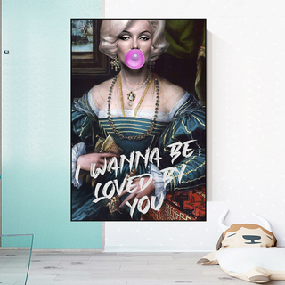 Marilyn Monroe Street Pop Wall Art – Unique Décor-GraffitiWallArt