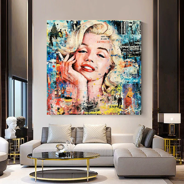 Marilyn Monroe Style Icon Pop Art: A Timeless Tribute-GraffitiWallArt