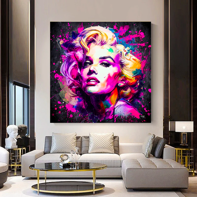 Marilyn Monroe Wall Art - Captivating Iconic Décor-GraffitiWallArt