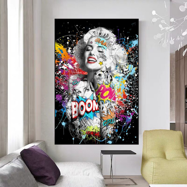 Marilyn Pop Art: Explore the Vibrant World of Marilyn Monroe-GraffitiWallArt