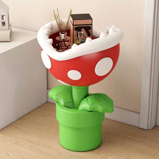 Mario Flower Statue: Unique Ornament for Mario Fans-GraffitiWallArt