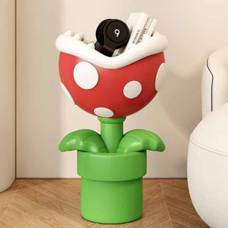 Mario Flower Statue: Unique Ornament for Mario Fans-GraffitiWallArt