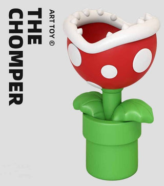 Mario Flower Statue: Unique Ornament for Mario Fans-GraffitiWallArt