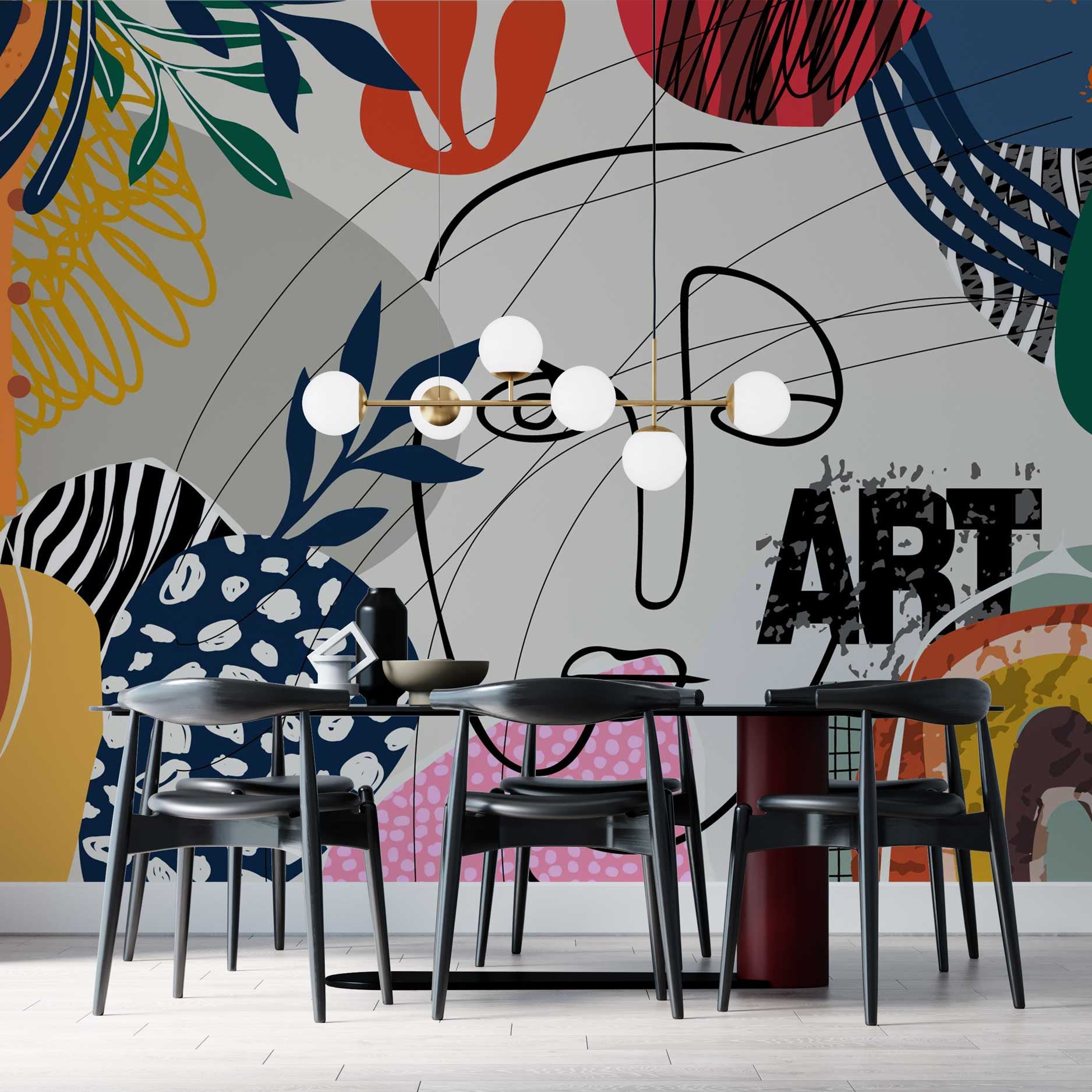 Matisse Art: Living Room Wallpaper Mural-GraffitiWallArt