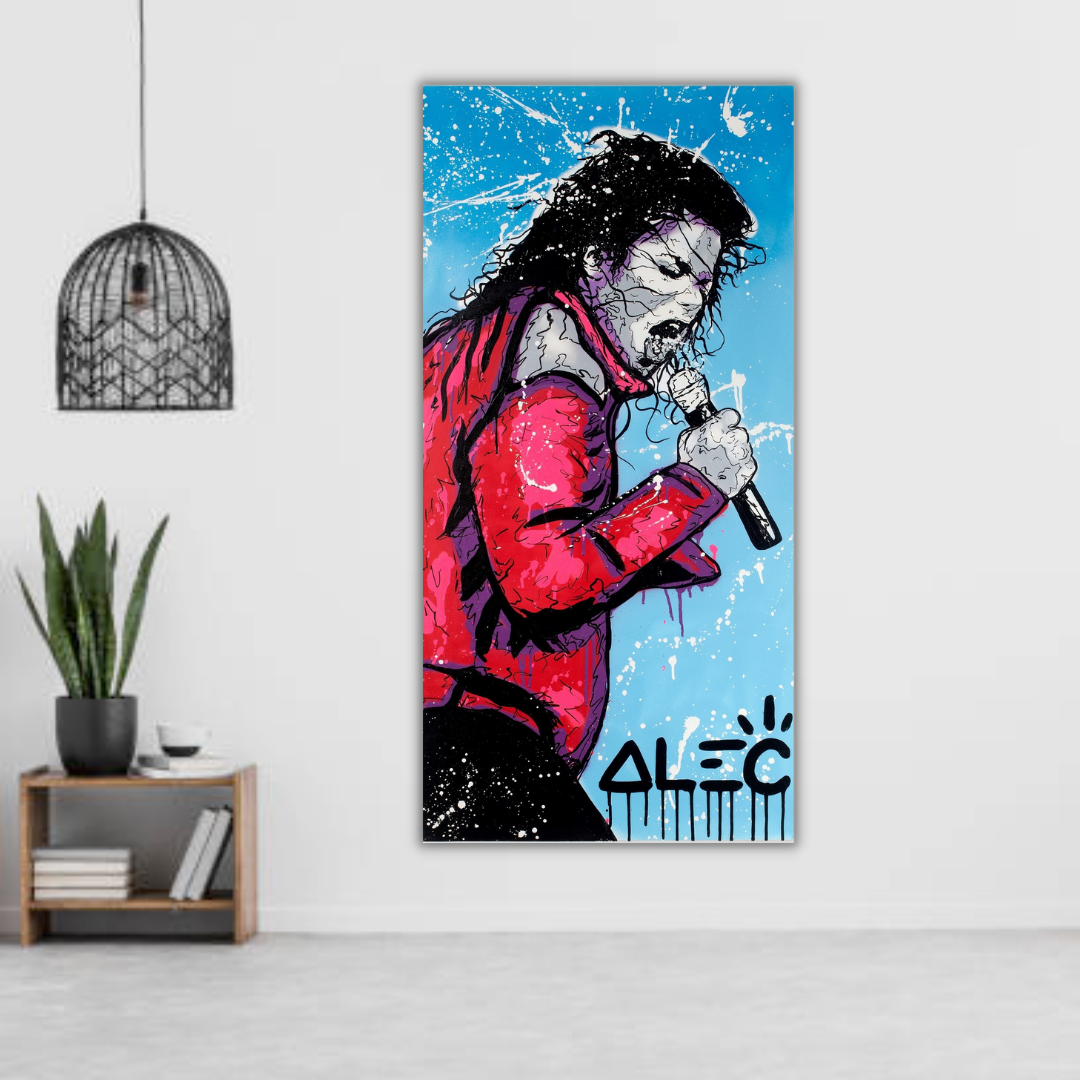 Michael Jackson Canvas Wall Art – Iconic King of Pop-GraffitiWallArt