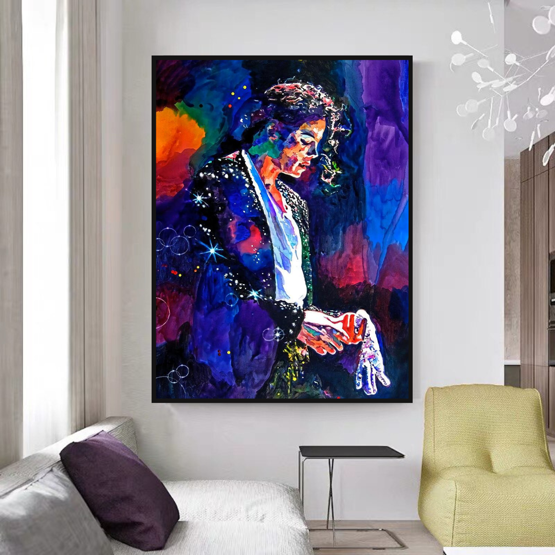 Michael Jackson Classic Canvas Wall Art-GraffitiWallArt