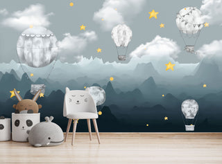 Midnight Dreams Wallpaper Mural - Transform Your Space-GraffitiWallArt