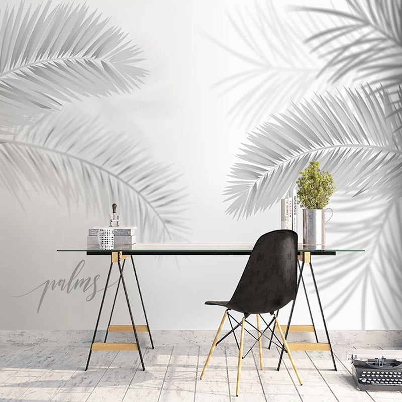 Minimalist Harmony Workspace Mural Wallpaper-GraffitiWallArt