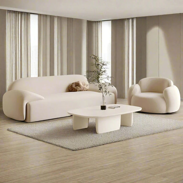 Minimalist Long Italian Designer Sofa Set-GraffitiWallArt