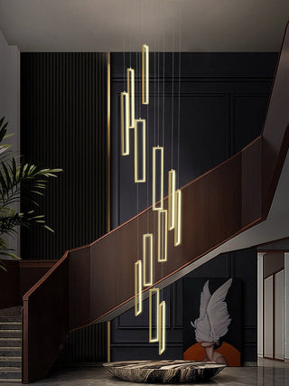 Minimalist Staircase Chandeliers - Elevate Your Space-GraffitiWallArt