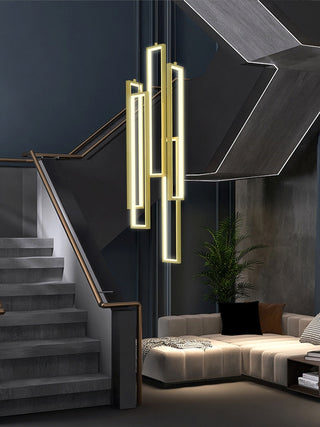 Minimalist Staircase Chandeliers - Elevate Your Space-GraffitiWallArt