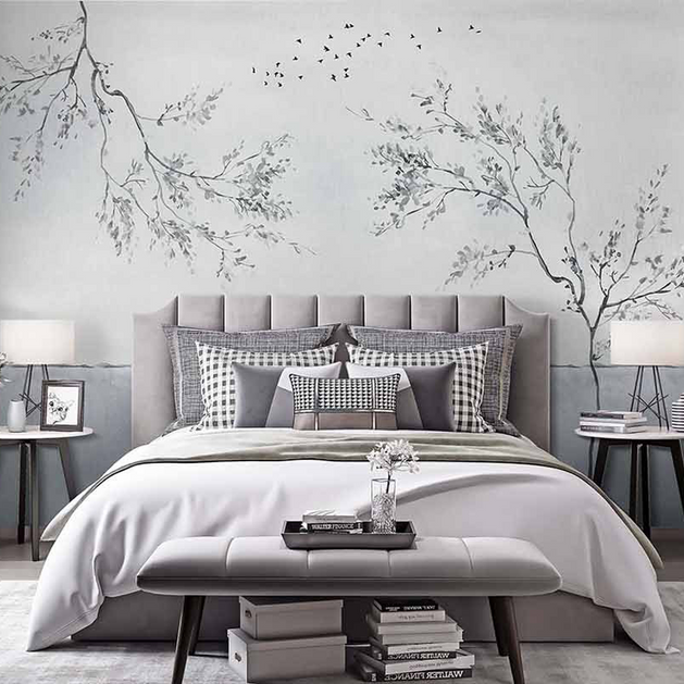 Minimalist Trees Wallpaper Murals - Elevate Your Space-GraffitiWallArt