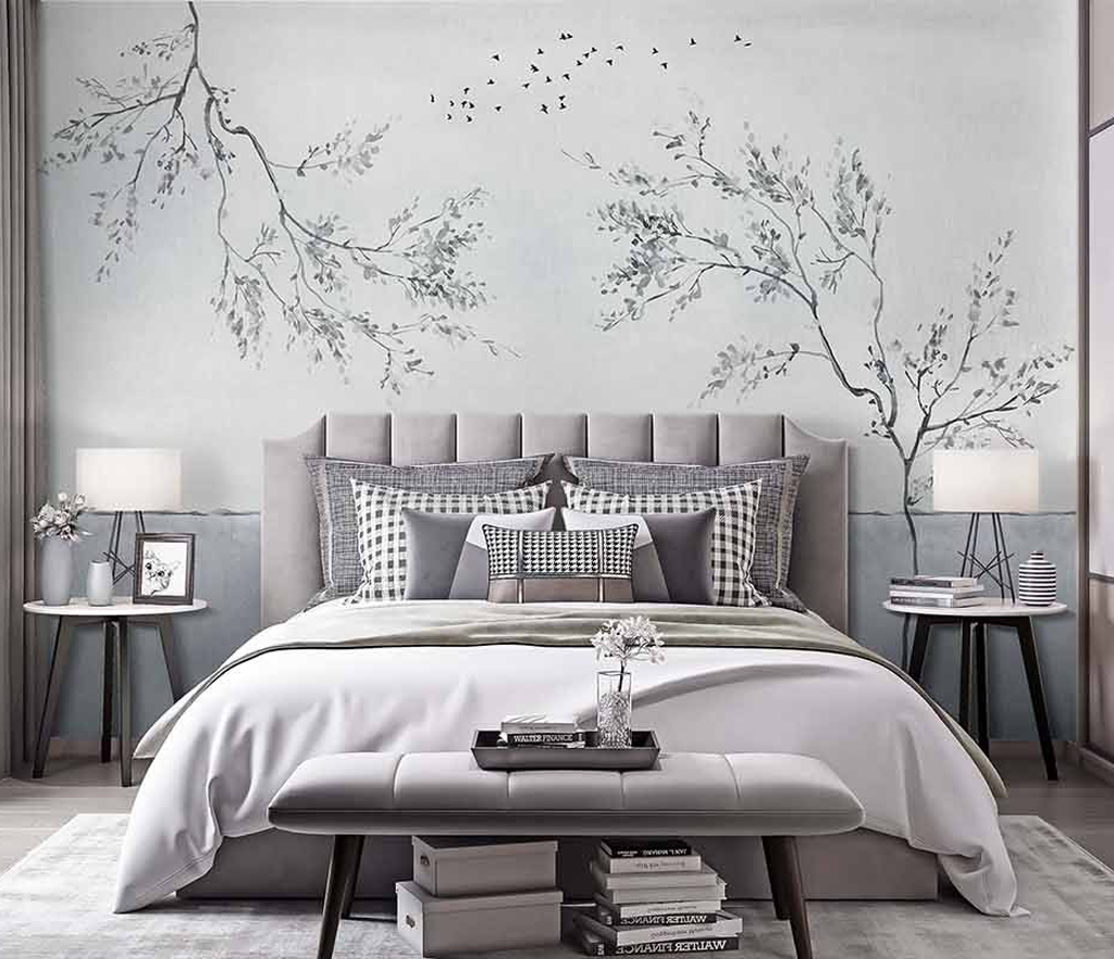 Minimalist Trees Wallpaper Murals - Elevate Your Space