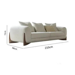 Minimalist XXL Wood Arches Sofa Set-GraffitiWallArt